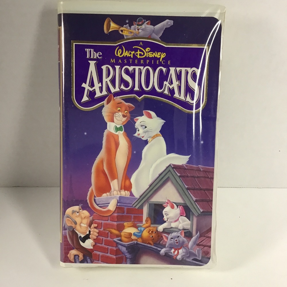 Walt Disney The Aristocats VHS Masterpiece Collection Stock 2529 Clamshell Case